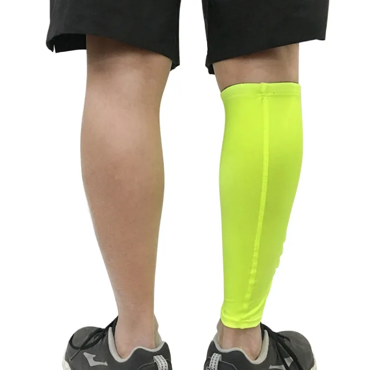 Sports Outdoor Basketball Ride Honeycomb Anti -Collision Leg Protection  M (Fluorescent Green)