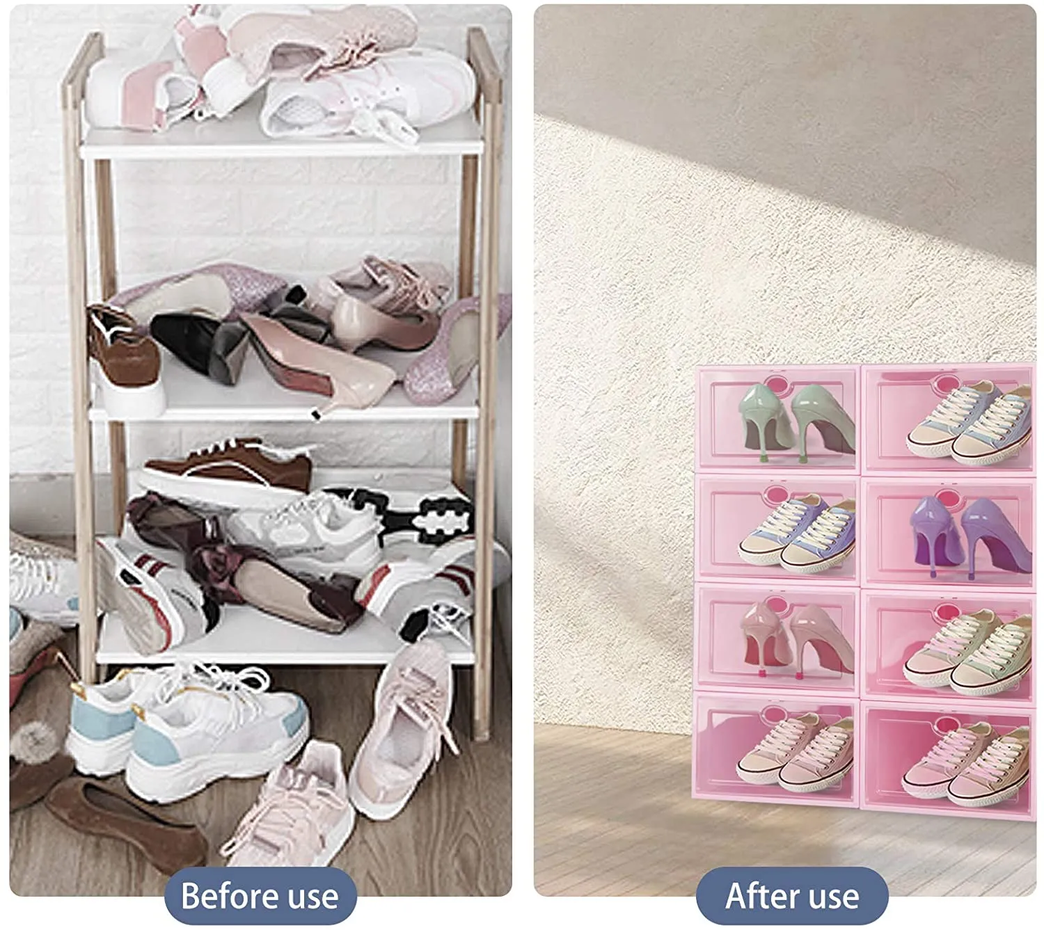 Stackable Shoe Storage Boxes