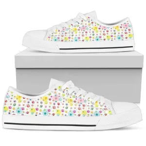 Stylish And Comfy Paw Women Low Top Shoes , Low Top Sneaker, Low Top Canvas Shoes