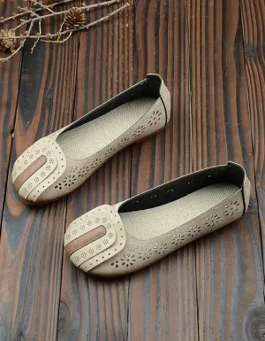 Summer Simple Breathable Retro Flat Shoes