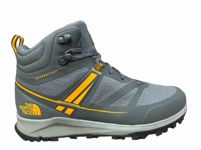 The North Face scarpa da trail da uomo Litewave Mid Futurelight NF0A4PFEZM31 grigio zinco giallo zafferano