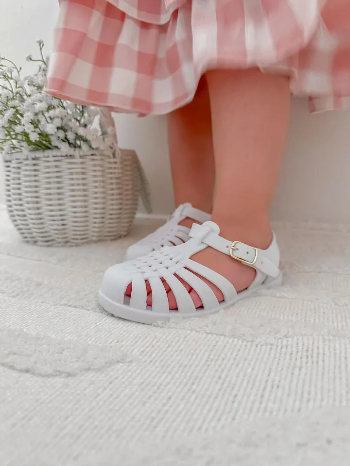 Toddler & Kids White Jelly Sandal