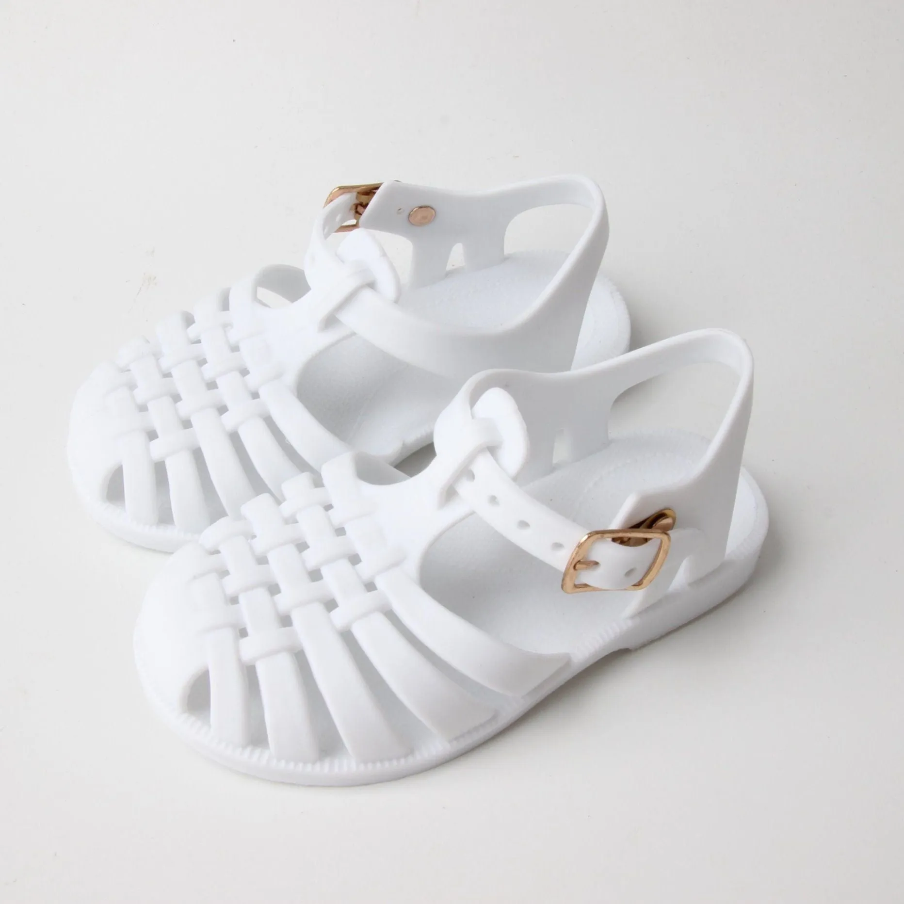 Toddler & Kids White Jelly Sandal