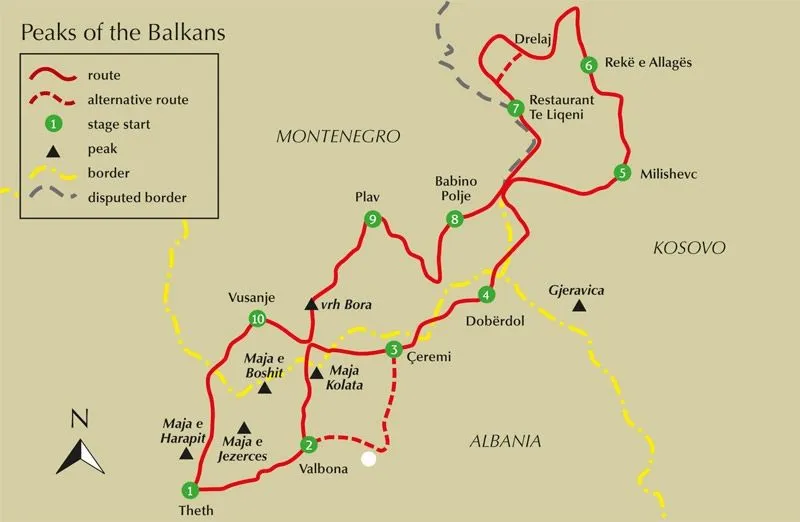 Trekking the Peaks of the Balkans Trail Guidebook