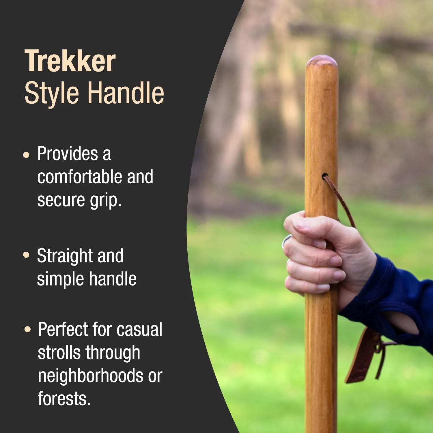 Twisted Trail Blazer Handcrafted Walking Stick, 55"