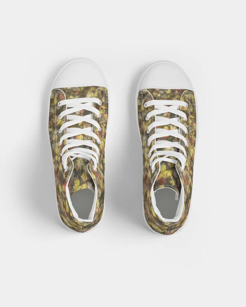 Van Gogh Leaves of Fall Women's Hightop Canvas Shoe