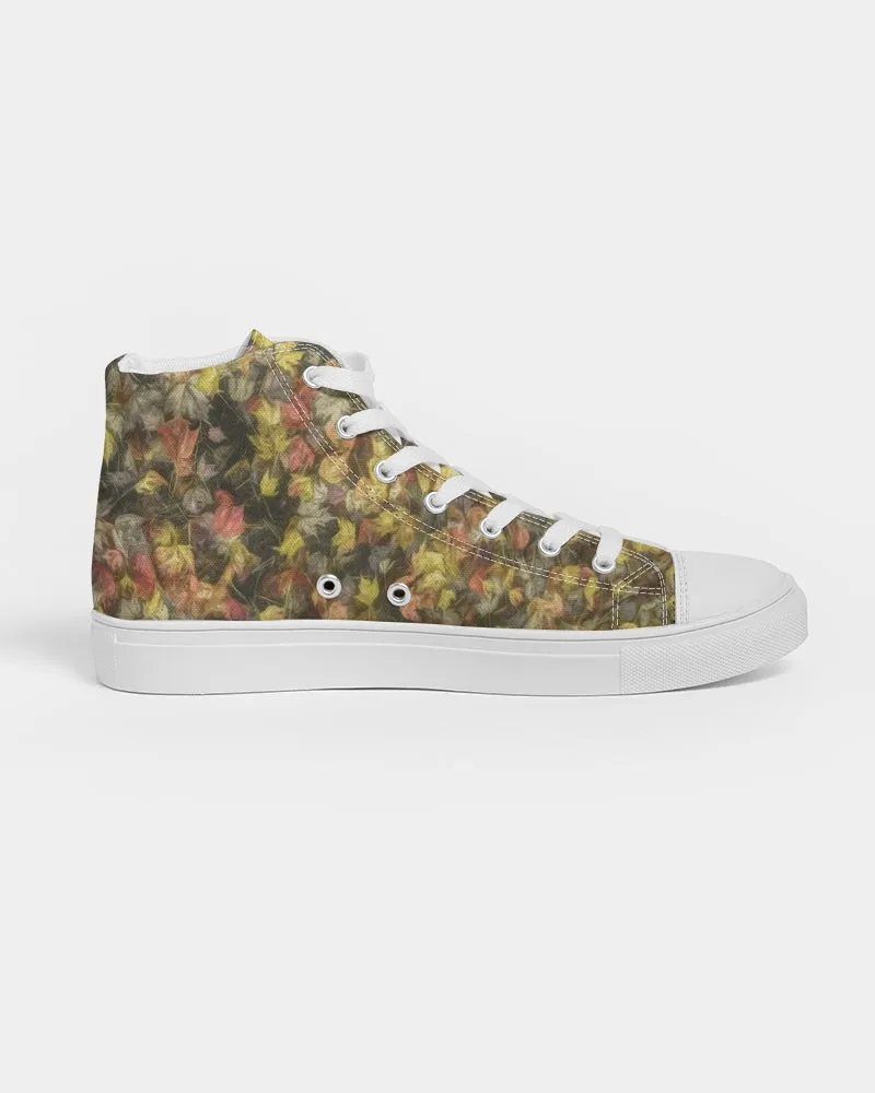 Van Gogh Leaves of Fall Women's Hightop Canvas Shoe