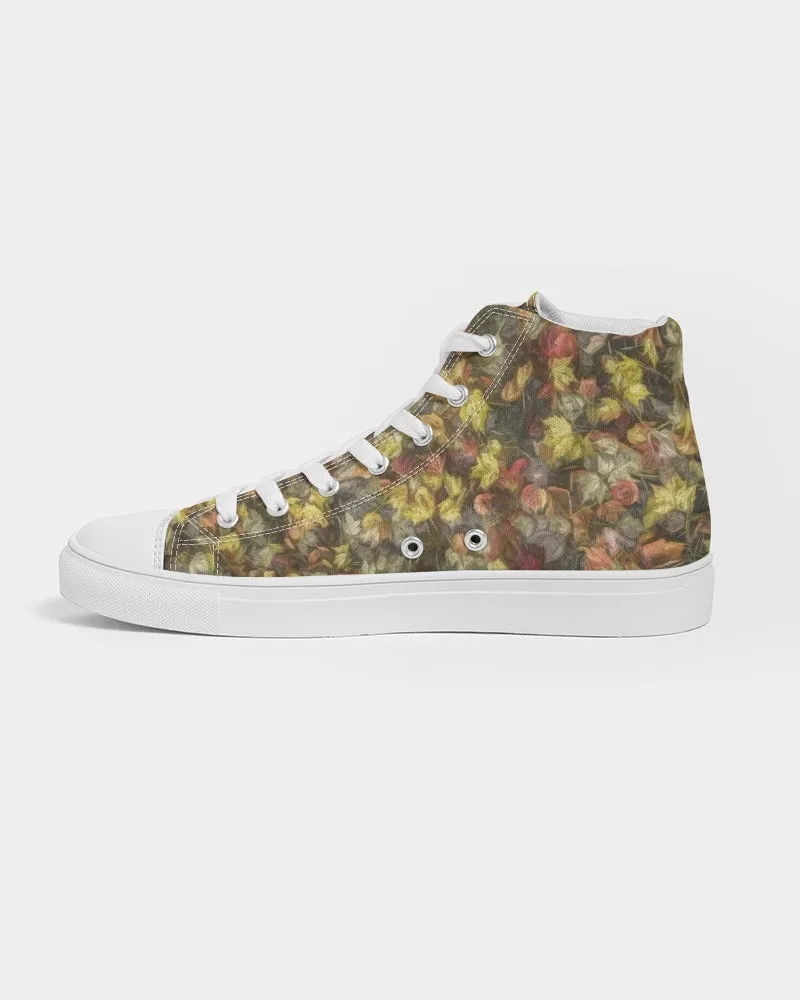 Van Gogh Leaves of Fall Women's Hightop Canvas Shoe