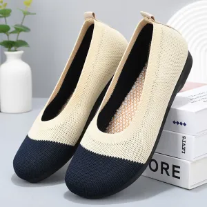 Vanccy Weaving Breathable Loafers  Comfortable Walking Casual Flats Shoes WF15