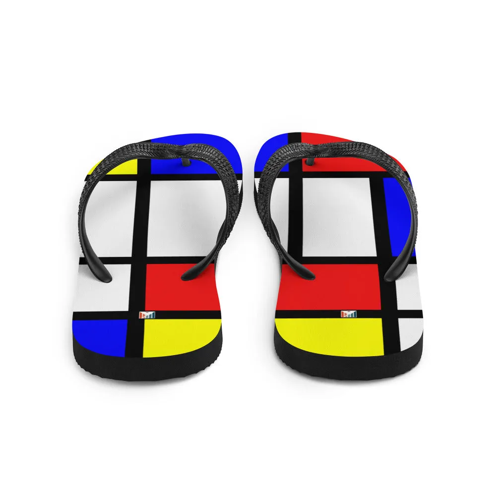 Women Flip-Flops / Fashion Flip-Flops / Piet Mondrian Flip flop