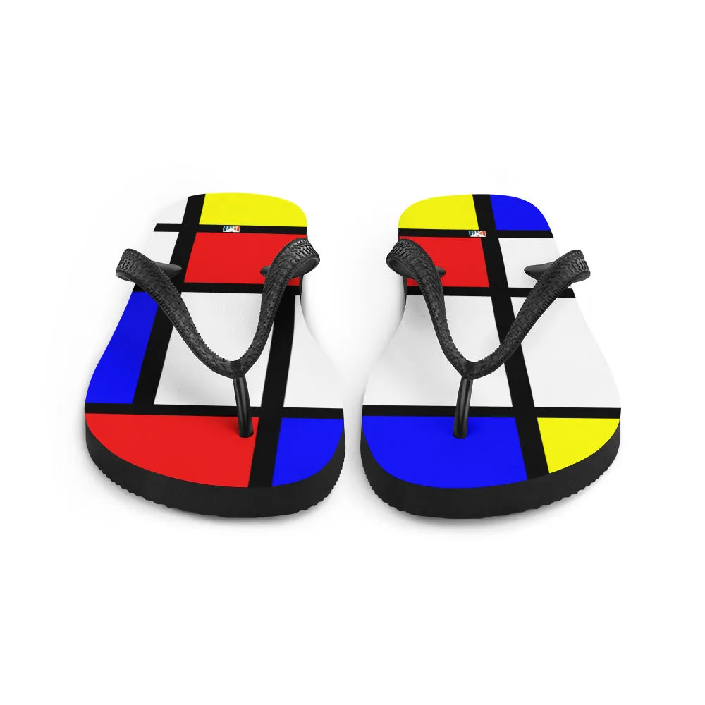 Women Flip-Flops / Fashion Flip-Flops / Piet Mondrian Flip flop