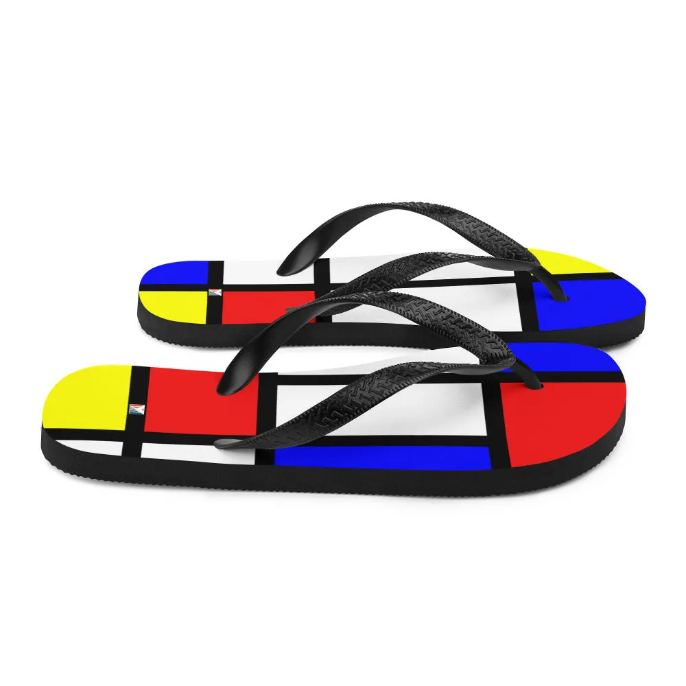 Women Flip-Flops / Fashion Flip-Flops / Piet Mondrian Flip flop