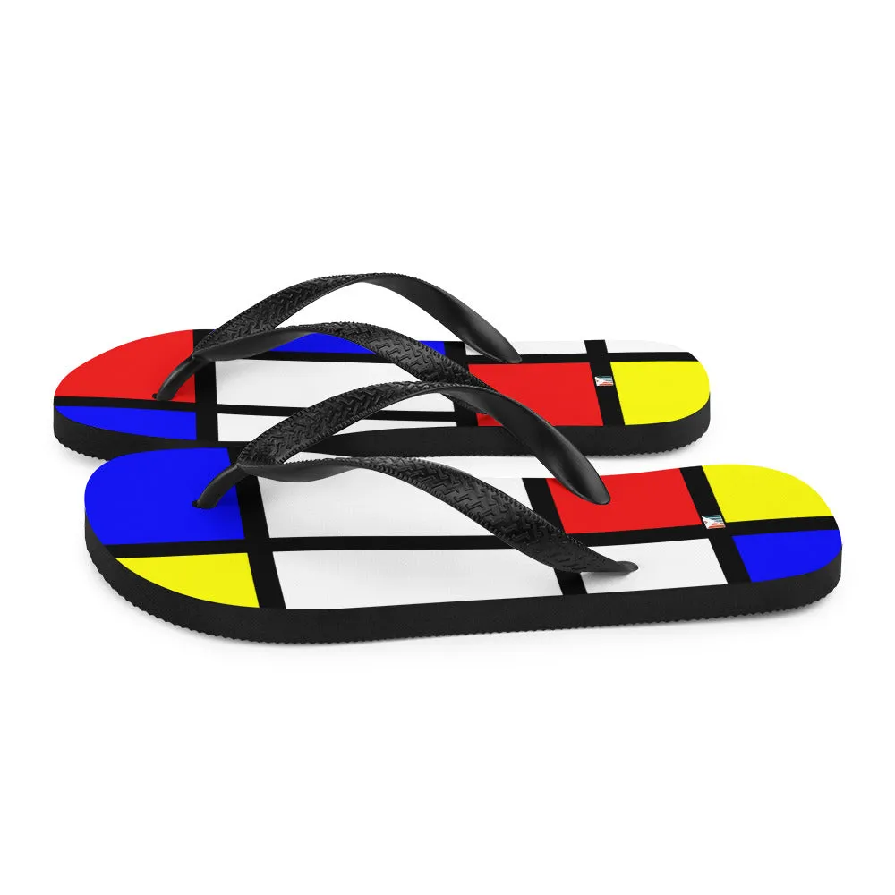 Women Flip-Flops / Fashion Flip-Flops / Piet Mondrian Flip flop