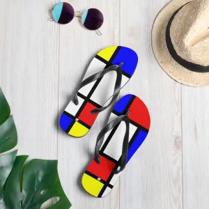 Women Flip-Flops / Fashion Flip-Flops / Piet Mondrian Flip flop