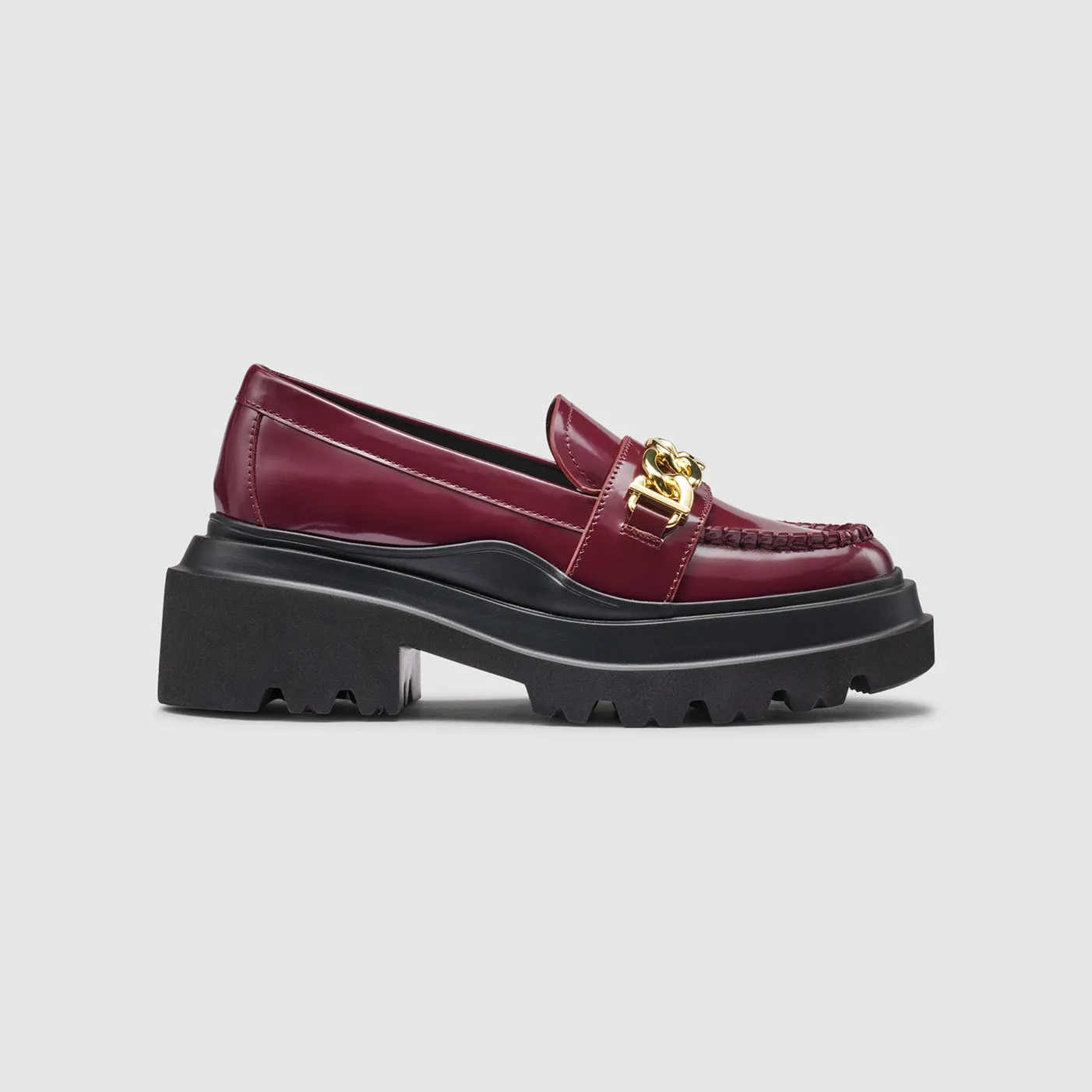 WOMENS ELLA PLATFORM CHAIN LOAFER