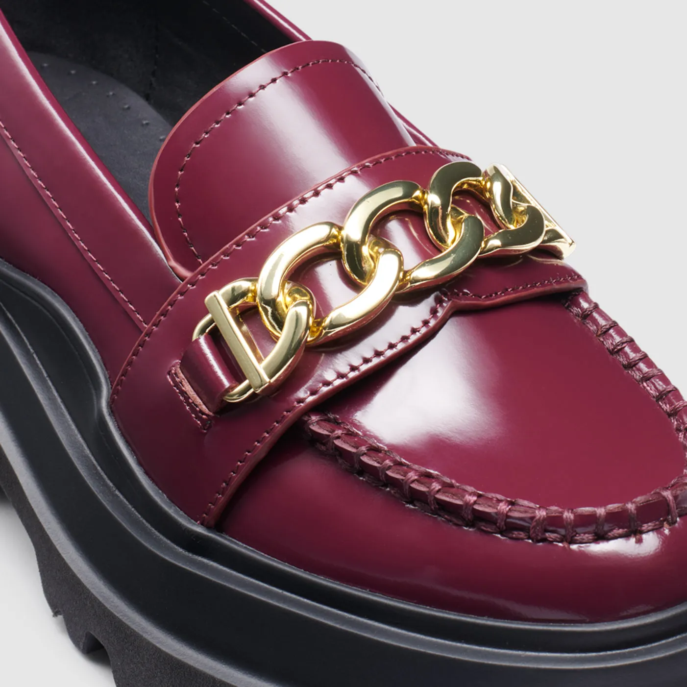 WOMENS ELLA PLATFORM CHAIN LOAFER