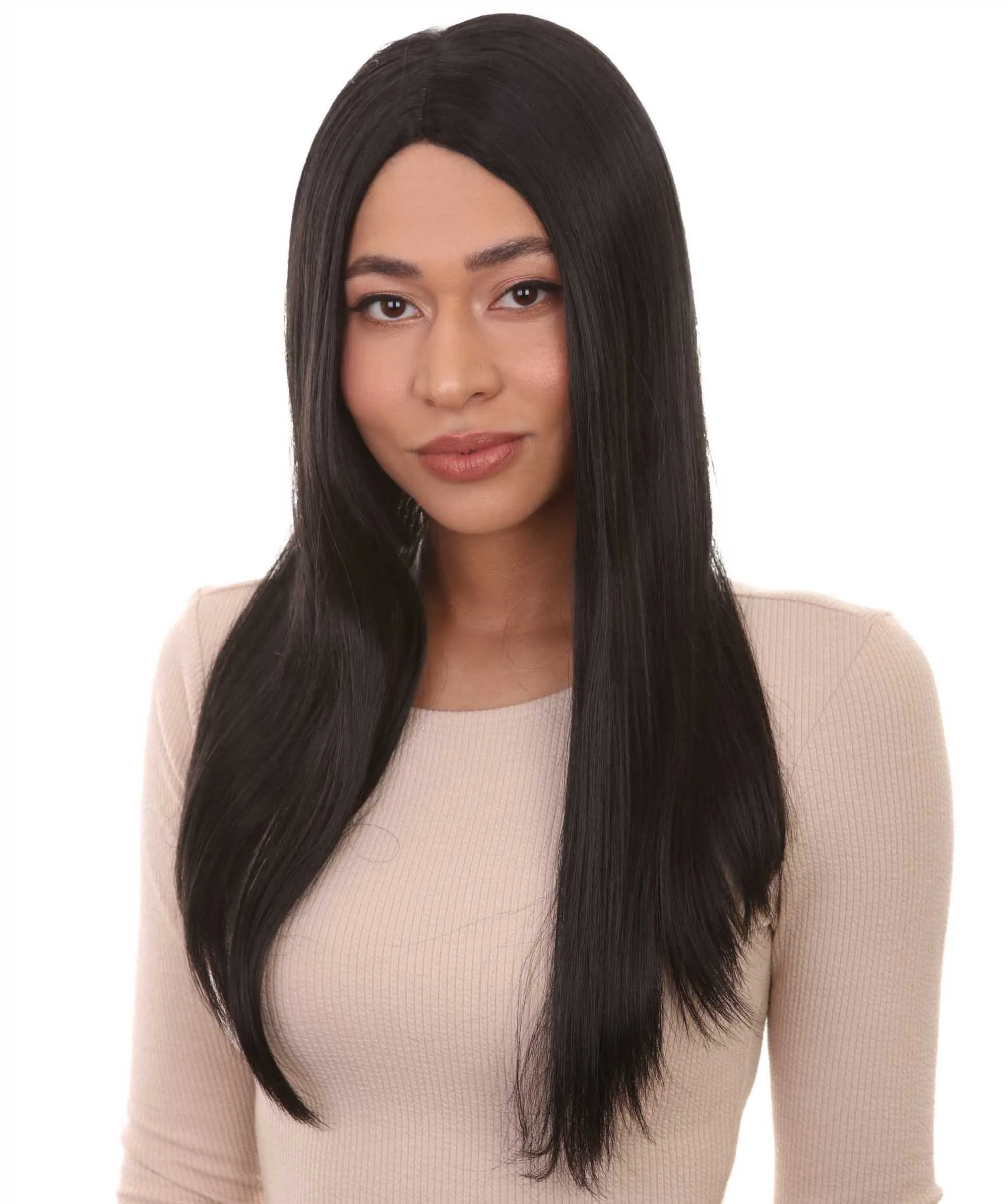 Womens Family Wig |  Black TV/Movie Wigs | Premium Breathable Capless Cap