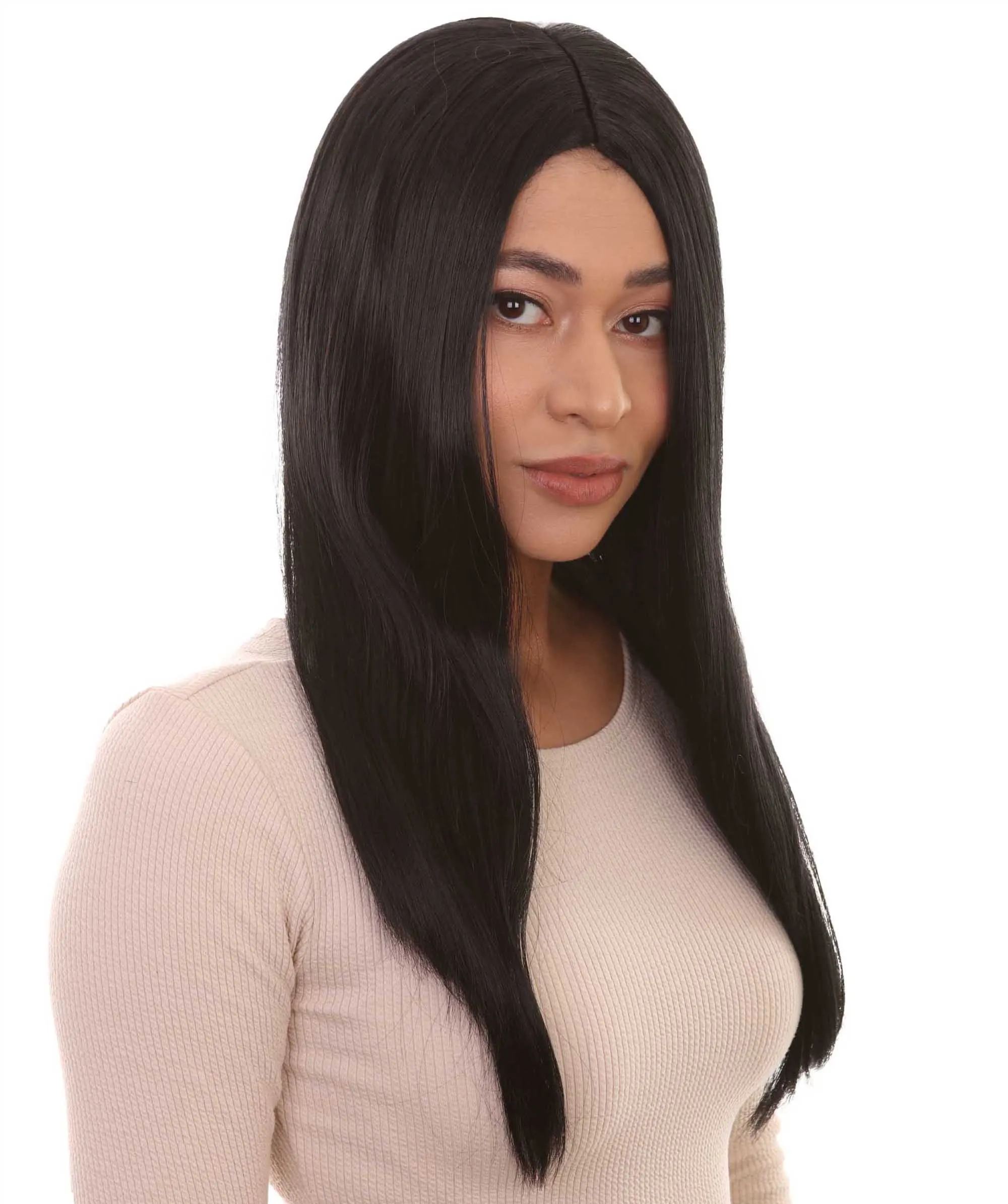 Womens Family Wig |  Black TV/Movie Wigs | Premium Breathable Capless Cap