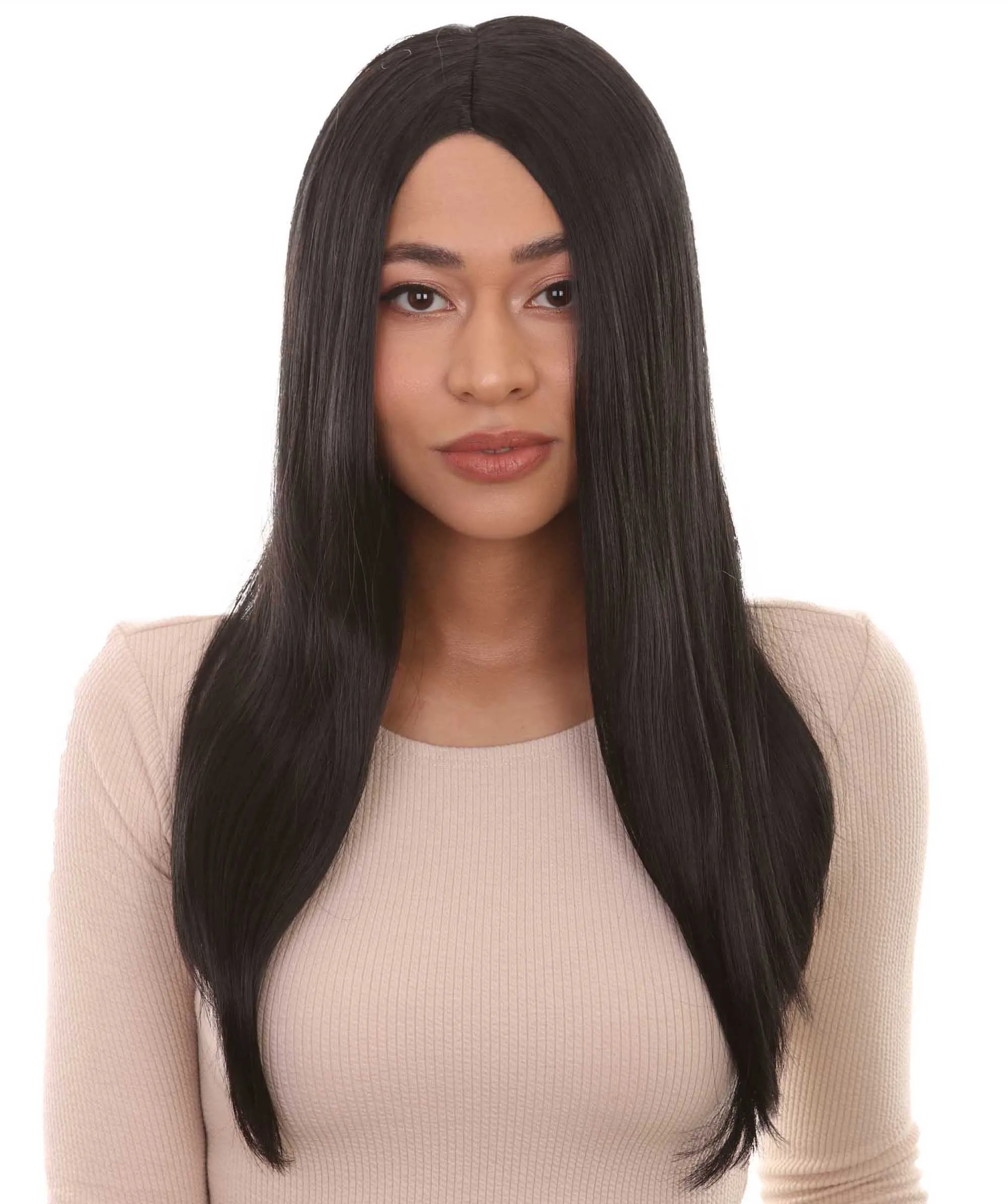 Womens Family Wig |  Black TV/Movie Wigs | Premium Breathable Capless Cap