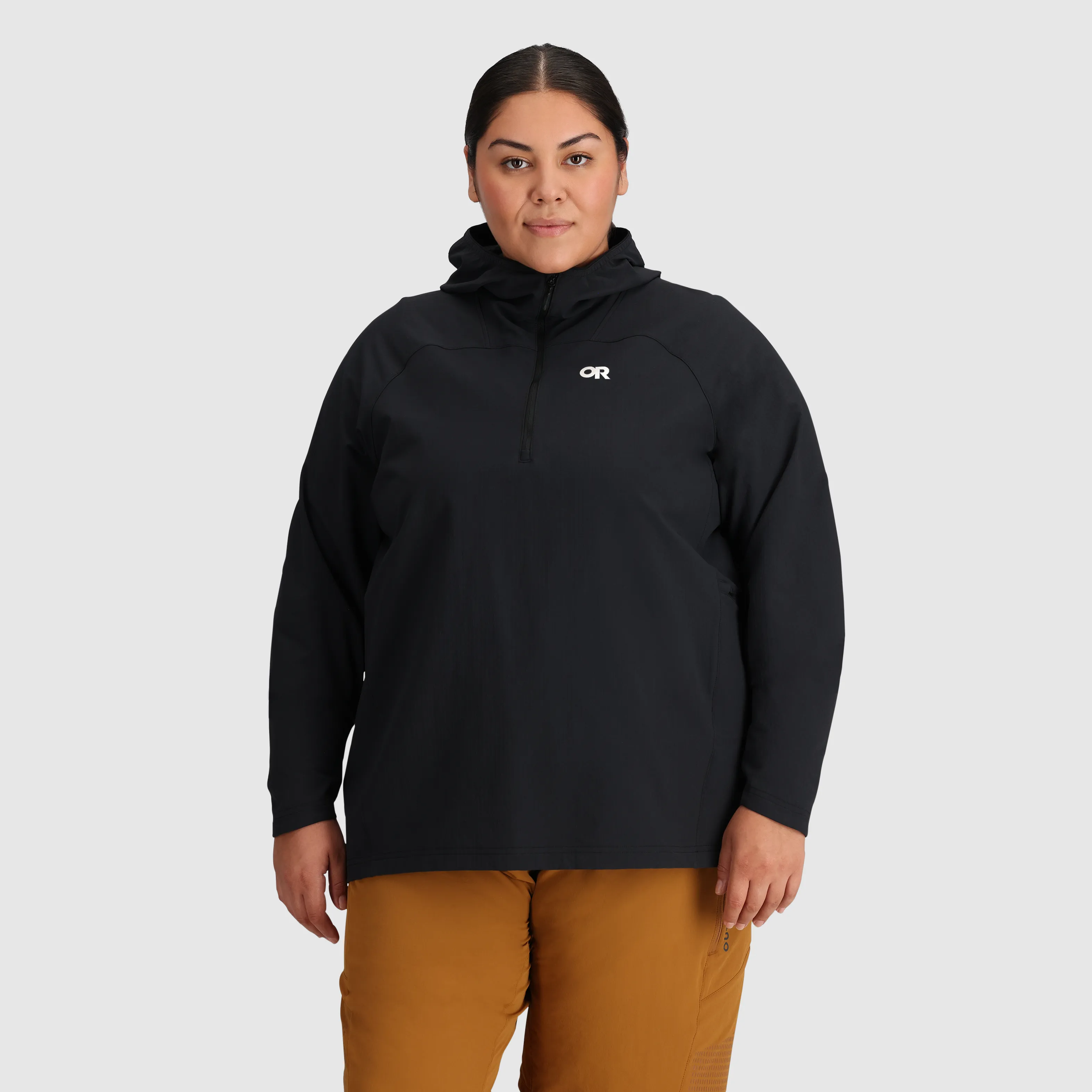 Women's Freewheel Half Zip Soft Shell Hoodie-Plus