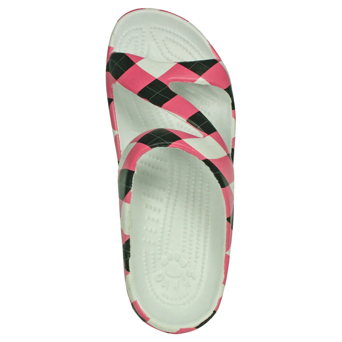 Women's Loudmouth Z Sandals - Pink and Black Tile