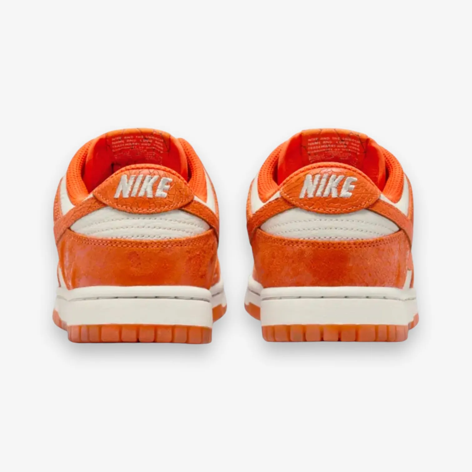 Women's Nike Dunk Low Light Bone Safety Orange FN7773-001