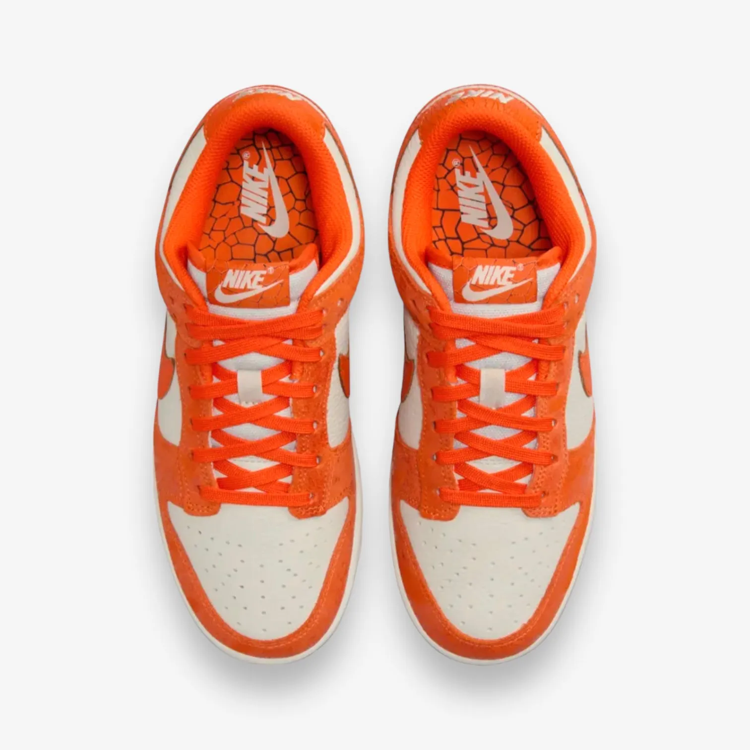 Women's Nike Dunk Low Light Bone Safety Orange FN7773-001