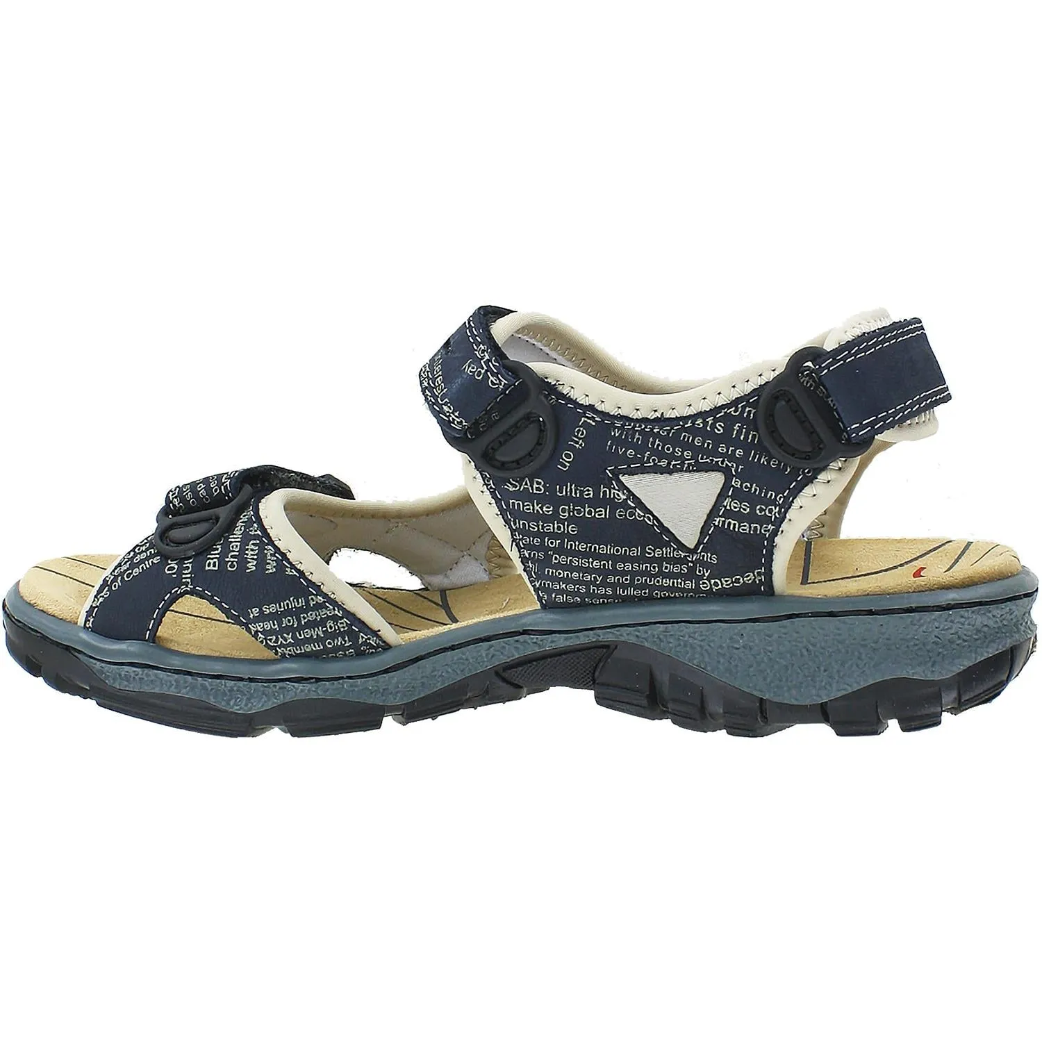 Women's Rieker 68872-14 Clara 72 Blue Combi Synthetic