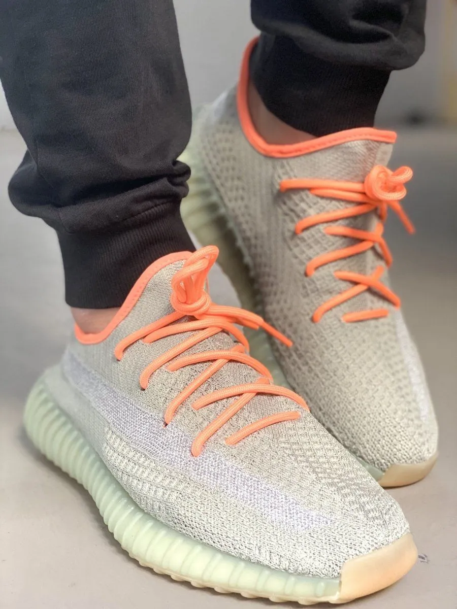 Yeezy Laces Desert Sage Orange Rope Laces for Yeezy Boost 350 V2 Desert Sage