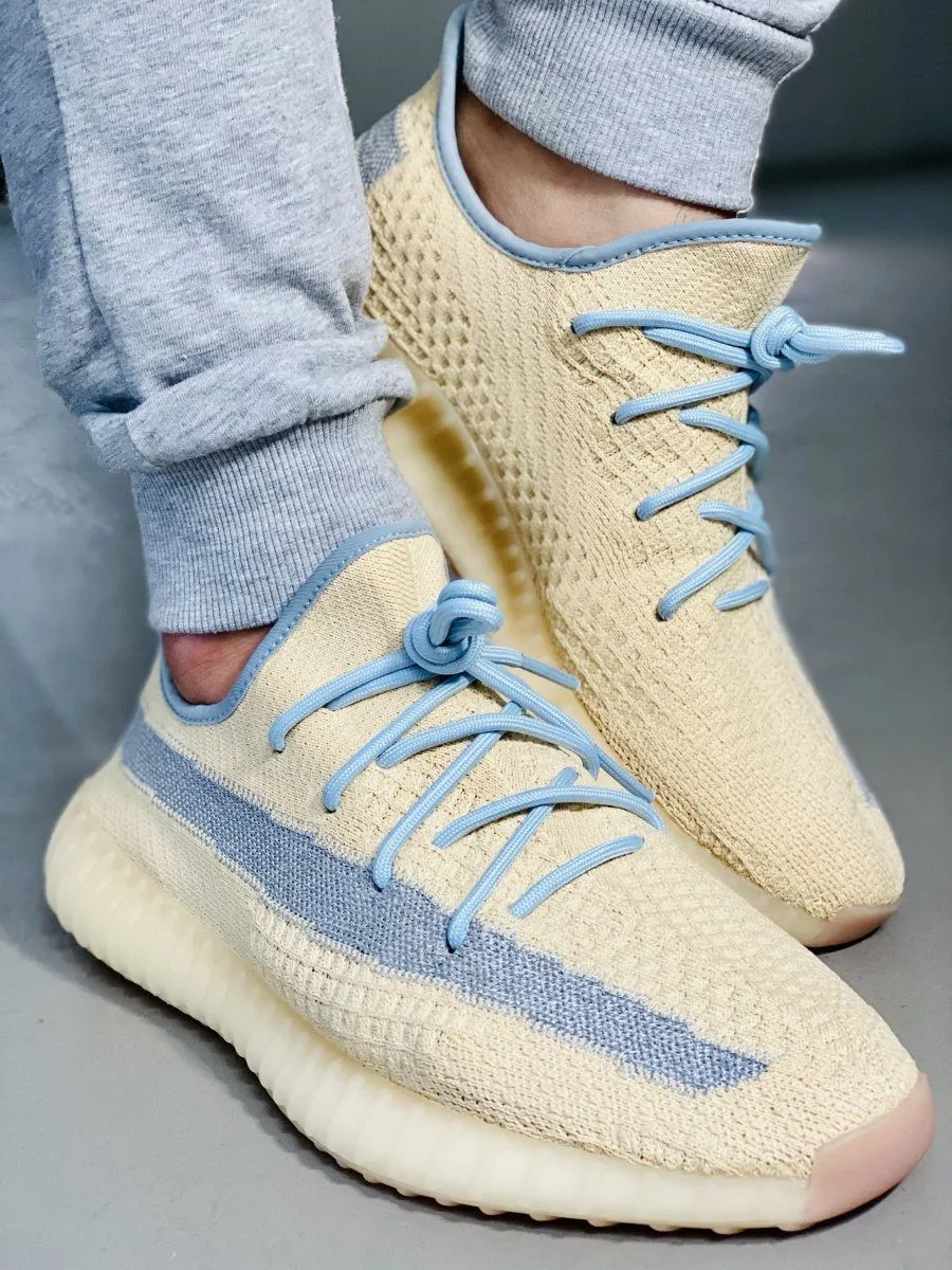 Yeezy Laces Linen Blue Rope Laces for Yeezy Boost 350 V2 Linen