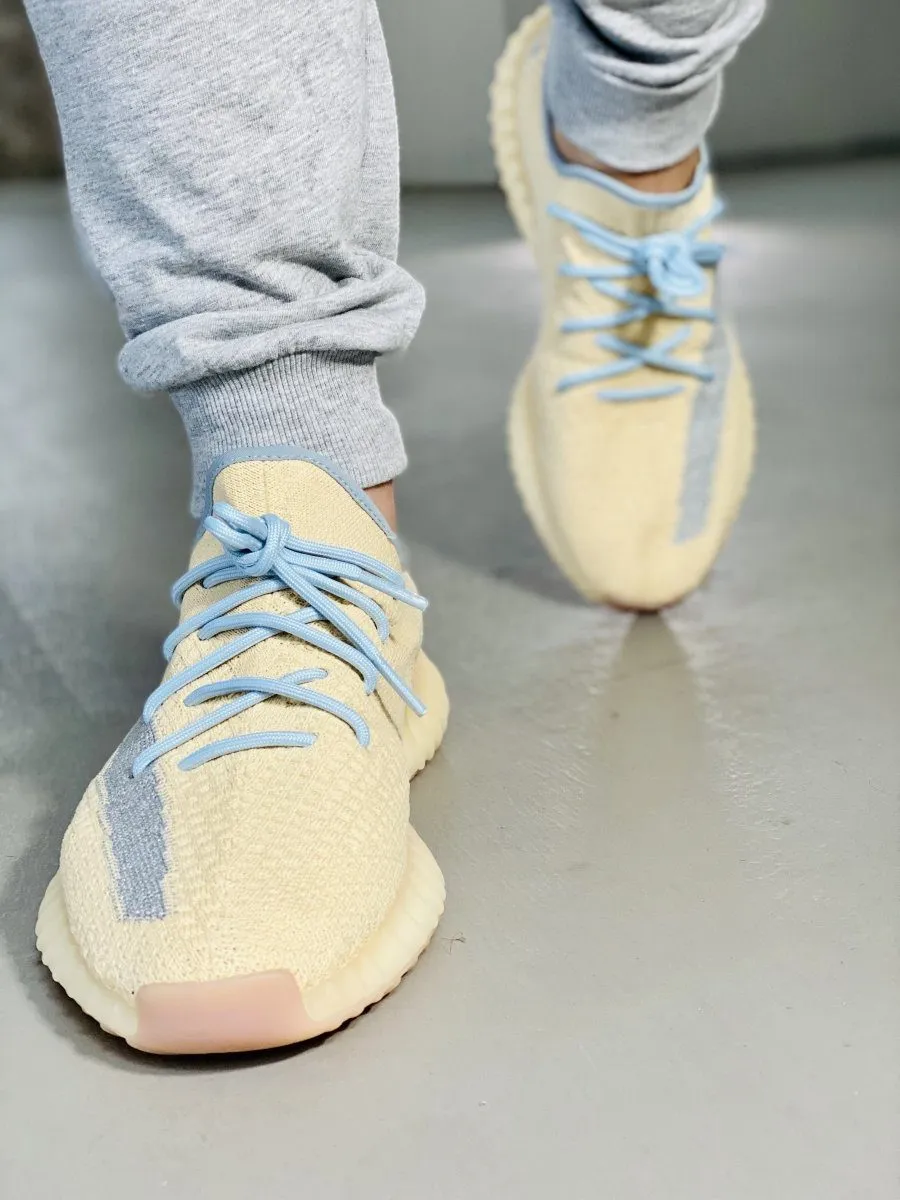 Yeezy Laces Linen Blue Rope Laces for Yeezy Boost 350 V2 Linen