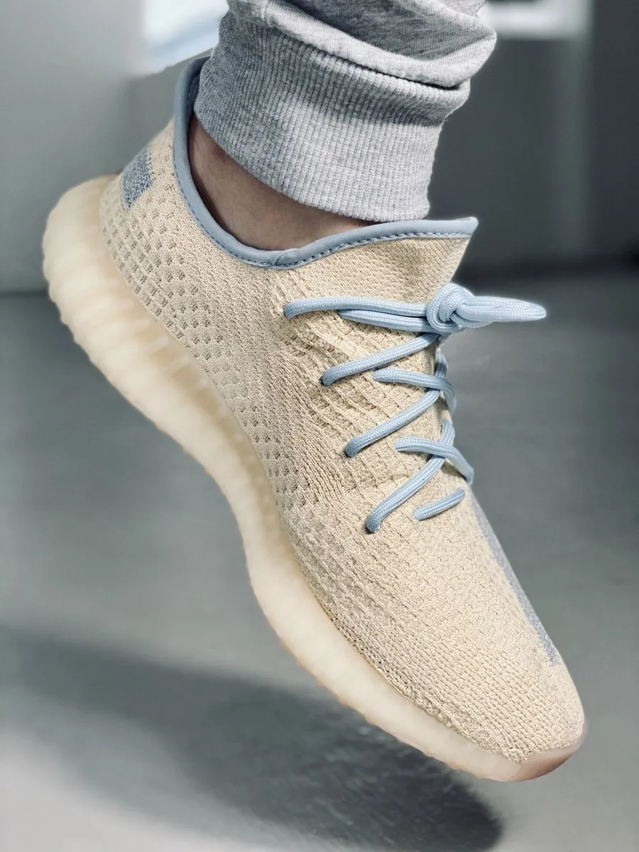 Yeezy Laces Linen Blue Rope Laces for Yeezy Boost 350 V2 Linen